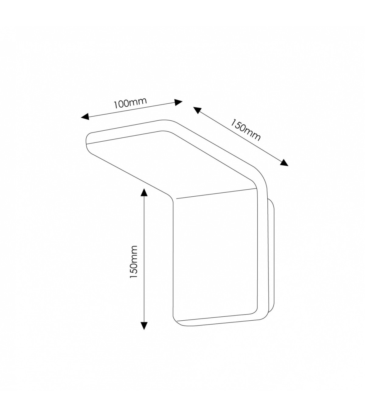 Aplique Pared Led Double White 10W 800Lm IP20