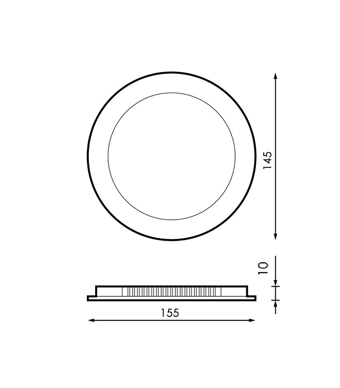 Downlight Led 9W 900LM IP20 Redondo Blanco