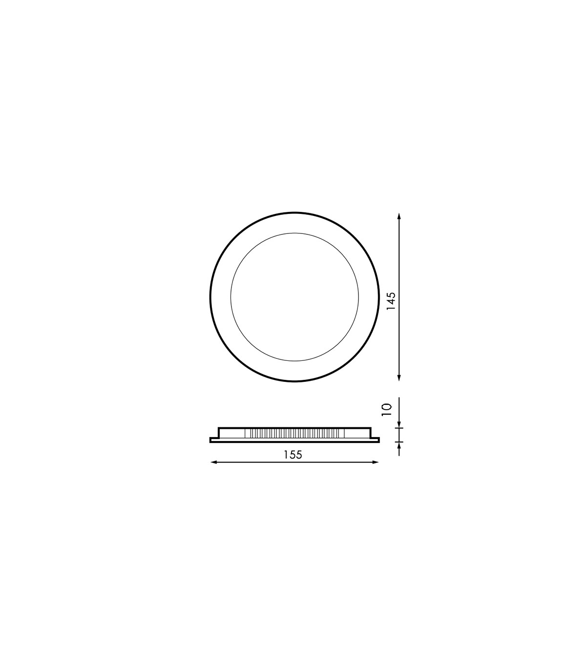 Downlight Led 9W 900LM IP20 Redondo Blanco