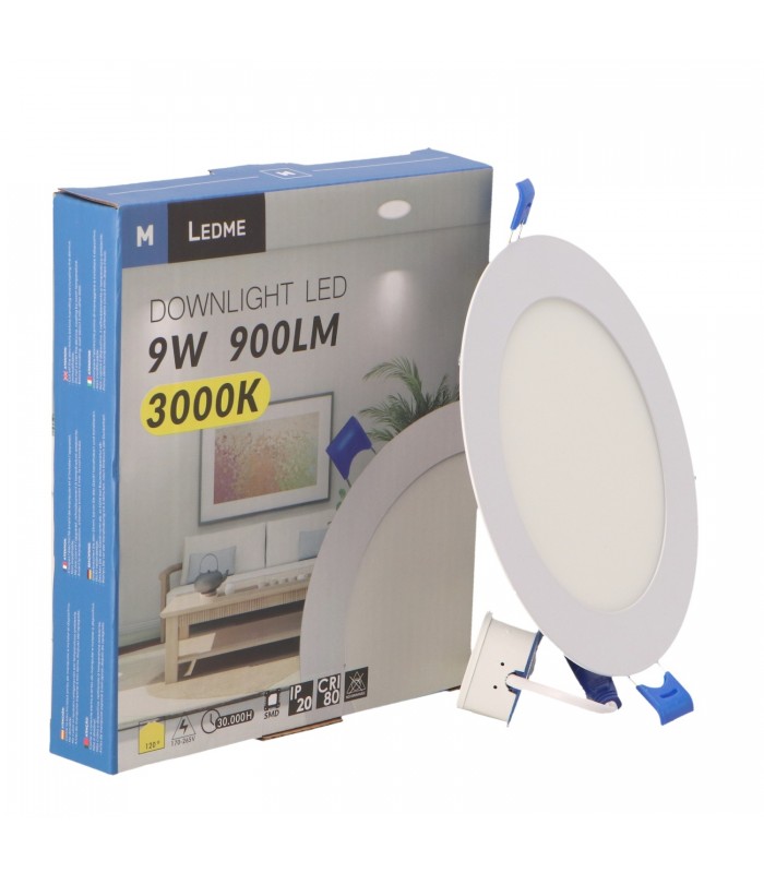 Downlight Led 9W 900LM IP20 Redondo Blanco