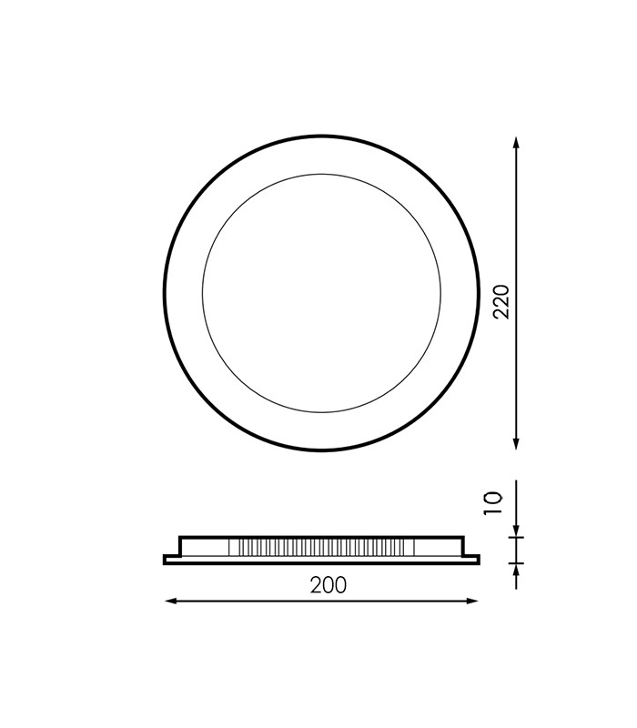 Downlight Led 20W 2000LM IP20 Redondo Blanco