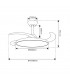 Ventilador PAACK DC 36W 2800Lm 4 Aspas Blanco CCT