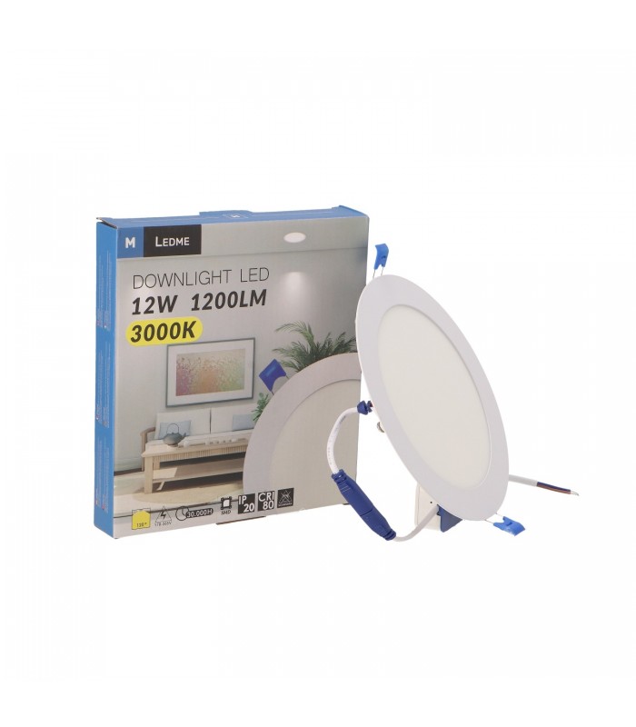 Downlight Led 12W 1200LM IP20 Redondo Blanco