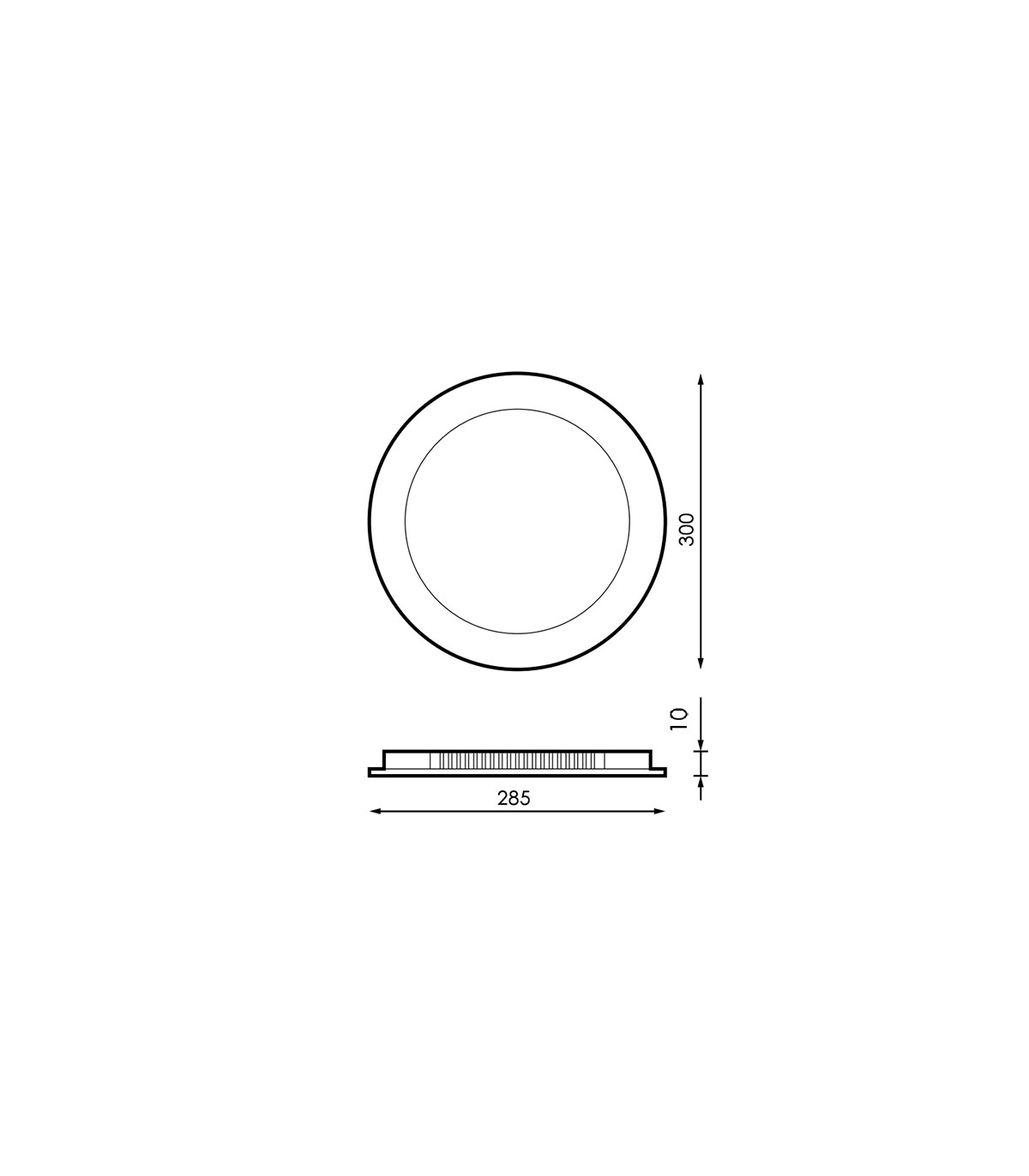Downlight Led 25W 2500LM IP20 Redondo Blanco
