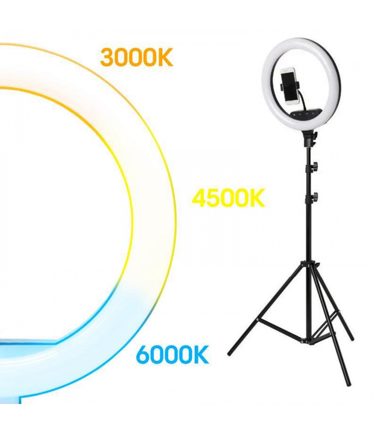 Anillo Luz Led Selfie 13W 30cm 12" CCT