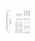 Colgadores 3 Metros para Panel / Luminarias Led (4 und)