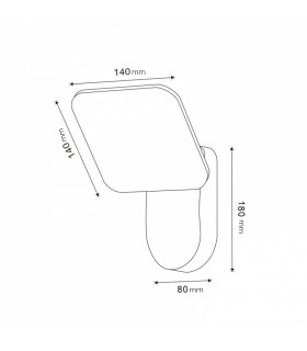 Aplique de Pared Led MIRROR 10W 920Lm IP54