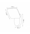 Aplique de Pared Led MIRROR 10W 920Lm IP54