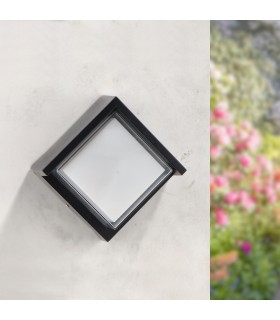 Aplique de Pared Led CINZA 12W 840Lm IP65 CCT