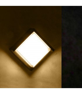 Aplique de Pared Led CINZA 12W 840Lm IP65 CCT
