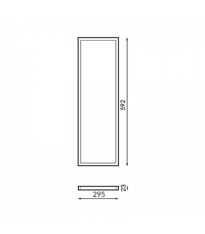 Panel Led BURE 24W 2400LM 60x30cm IP40