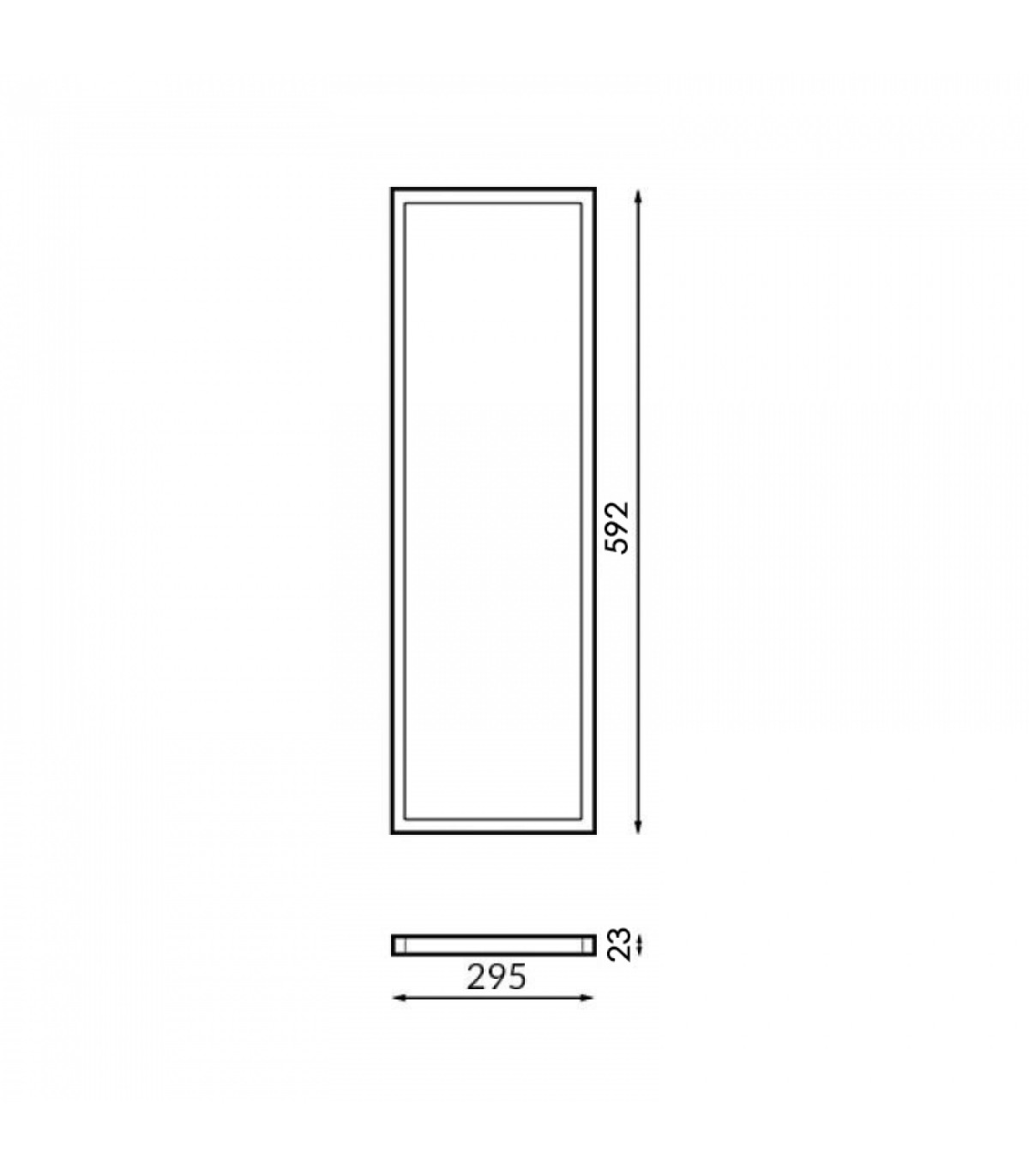 Panel Led BURE 24W 2400LM 60x30cm IP40