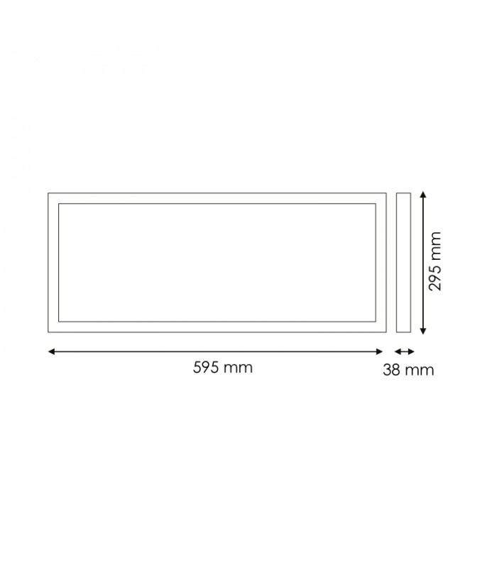 Panel Superficie Serie HOME 40W 4000Lm 60x30cm Blanco CCT