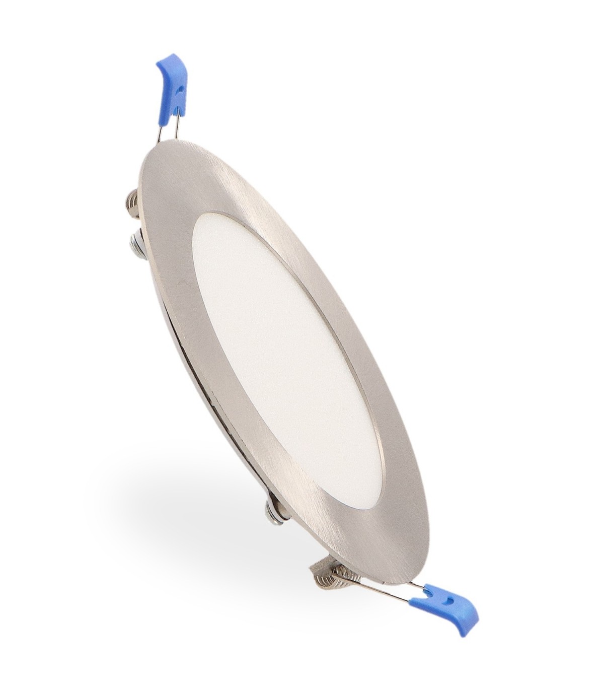 Downlight Led 6W 600Lm IP20 Redondo Níquel CCT