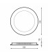 Downlight Led 6W 600Lm IP20 Redondo Níquel CCT