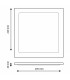 Downlight Led 20W 2000Lm IP20 Cuadrado Níquel CCT