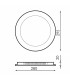 Downlight Led 25W 2500Lm IP20 Redondo Níquel CCT