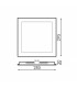 Downlight Led 25W 2500Lm IP20 Cuadrado Níquel CCT