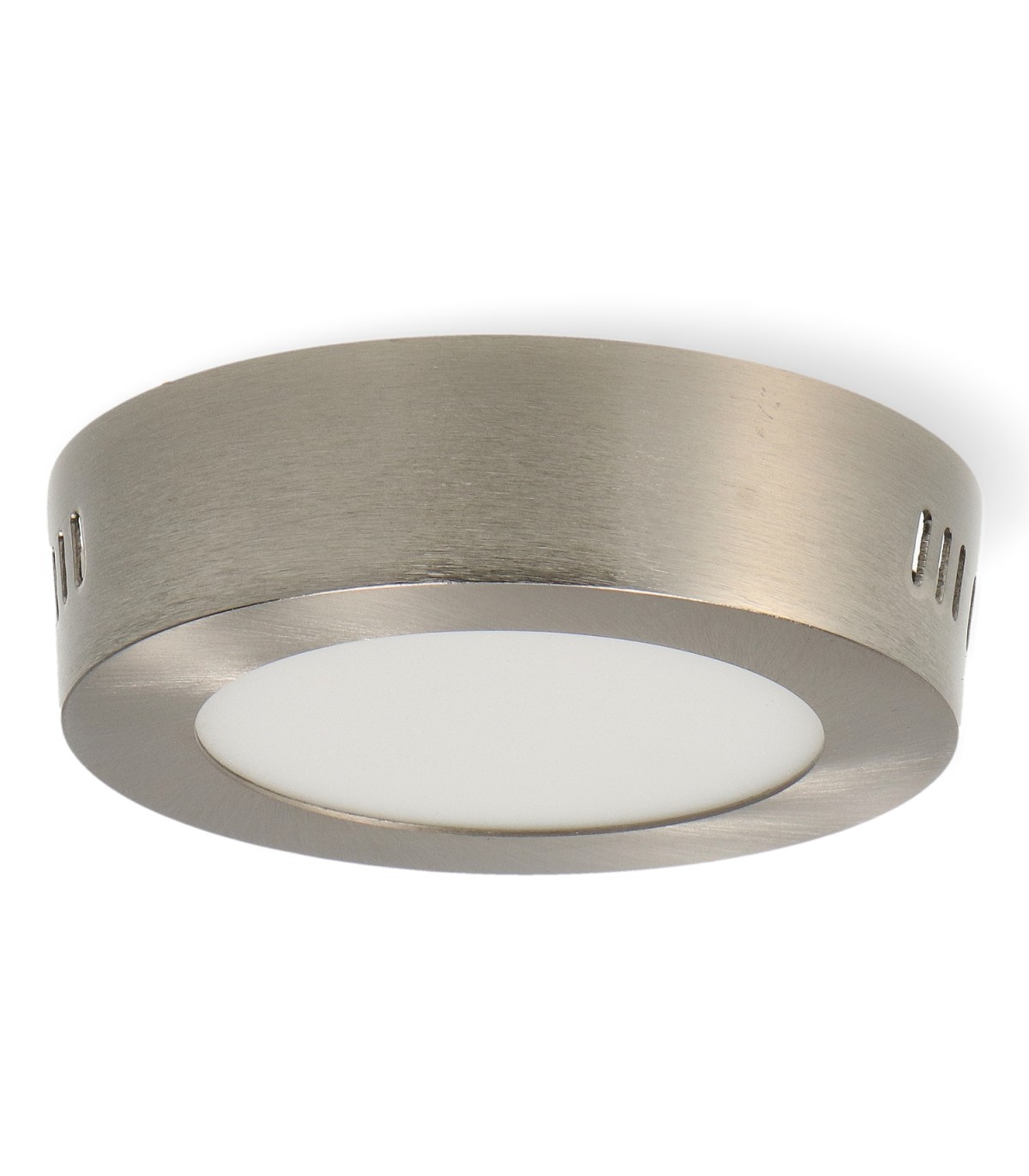 Plafón Superficie Led 6W 600LM IP44 Redondo Níquel CCT