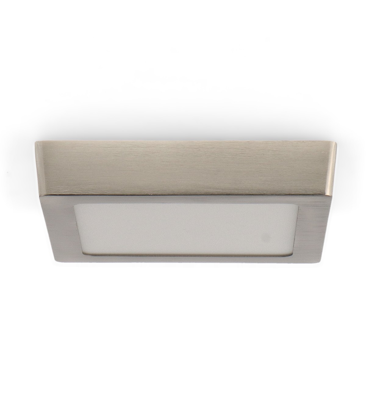 Plafón Superficie Led 12W 1200LM IP44 Cuadrado Níquel CCT