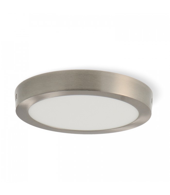 Plafón Superficie Led 20W 2000LM IP44 Redondo Níquel CCT