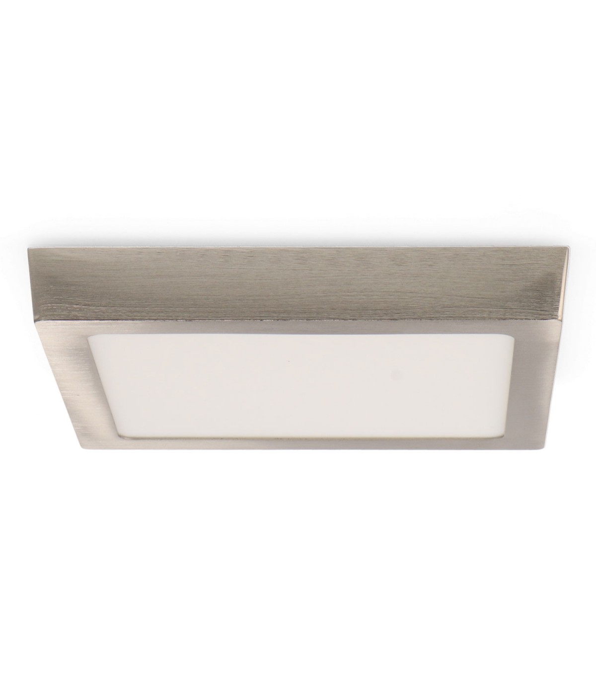 Plafón Superficie Led 20W 2000LM IP44 Cuadrado Níquel CCT