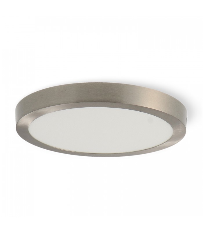 Plafón Superficie Led 25W 2500LM IP44 Redondo Níquel CCT