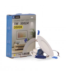Downlight Led 5W 500LM IP20 Redondo Blanco