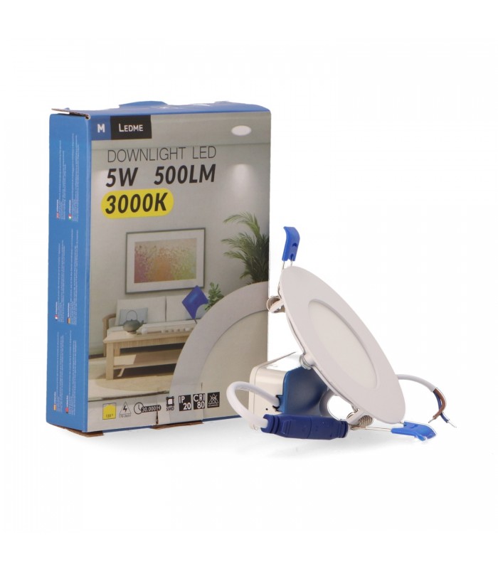 Downlight Led 5W 500LM IP20 Redondo Blanco