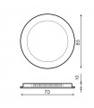 Downlight Led 5W 500LM IP20 Redondo Blanco