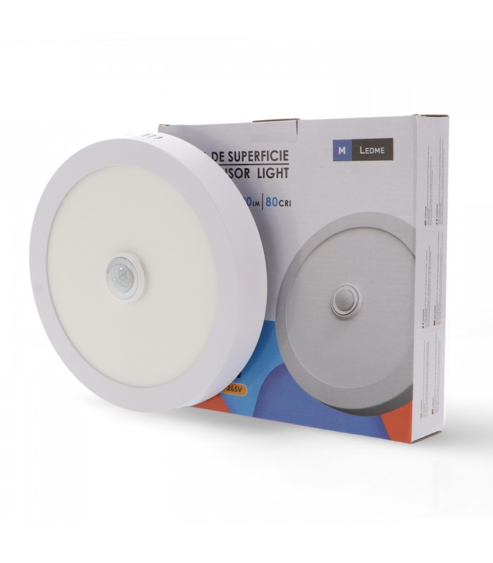 Plafón Led SENSOR light 18W 1800LM IP20 Redondo Blanco