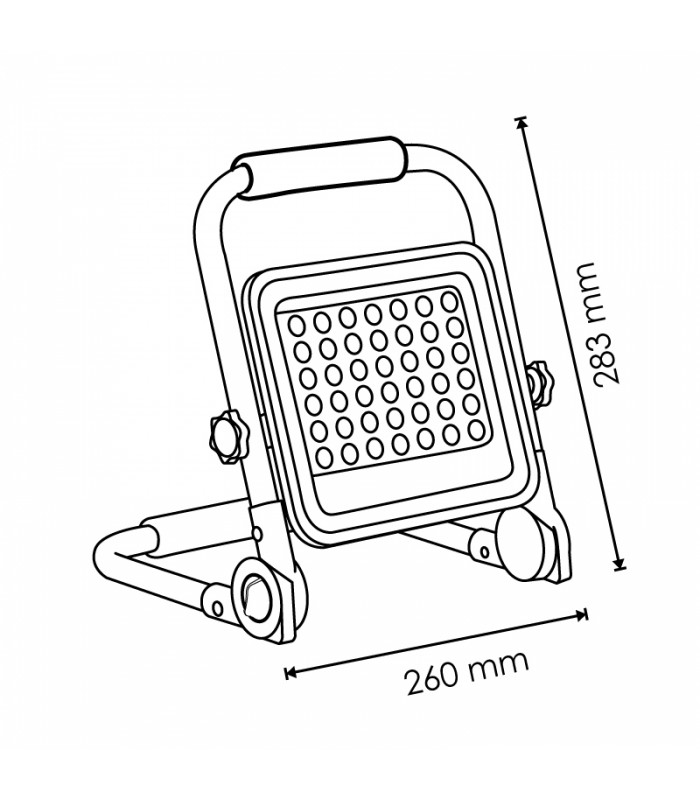 Proyector LED Portátil con Batería LAPTOP 20W 1800Lm IP65