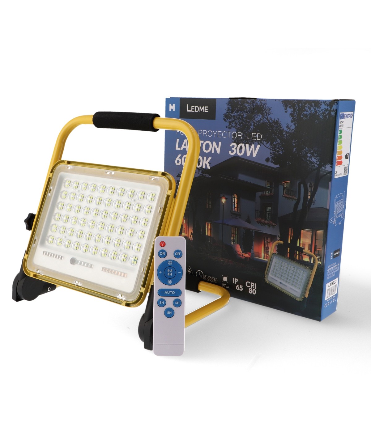 Proyector LED Portátil con Batería LAPTOP 30W 2700Lm IP65