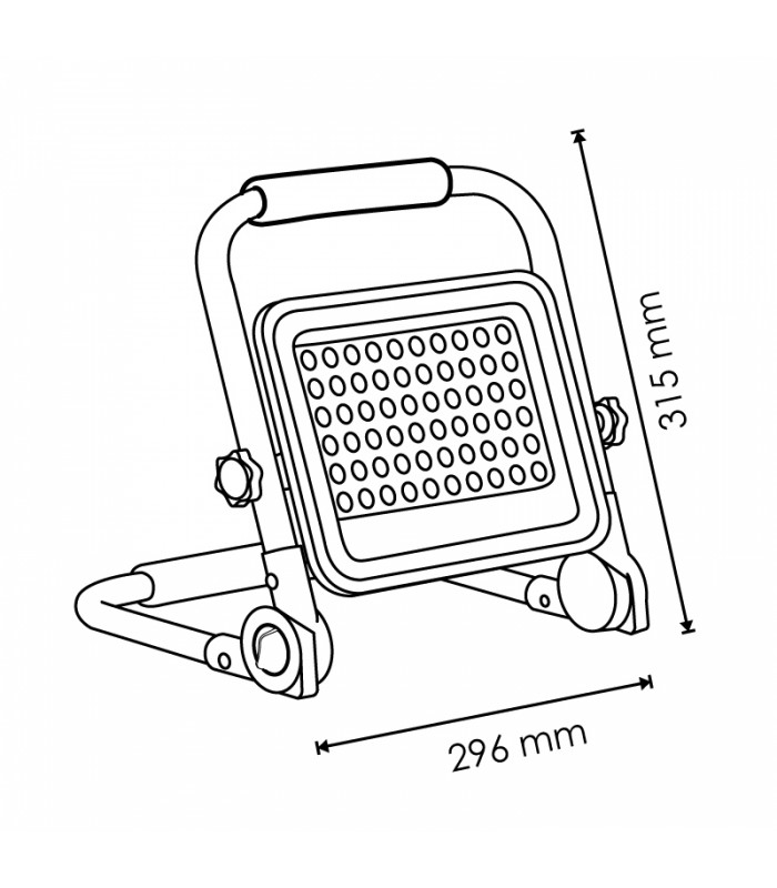 Proyector LED Portátil con Batería LAPTOP 30W 2700Lm IP65