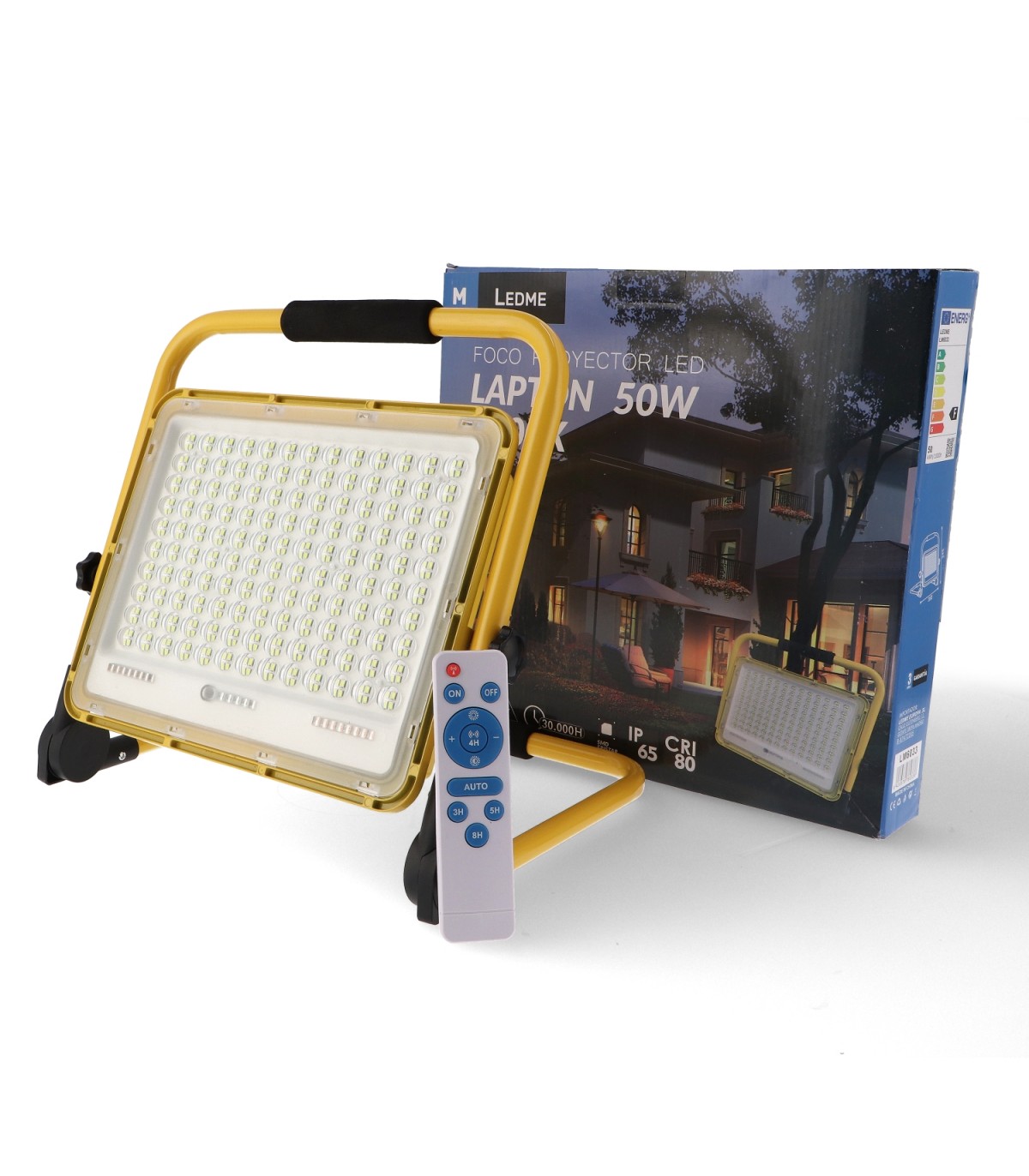 Proyector LED Portátil con Batería LAPTOP 50W 4500Lm IP65
