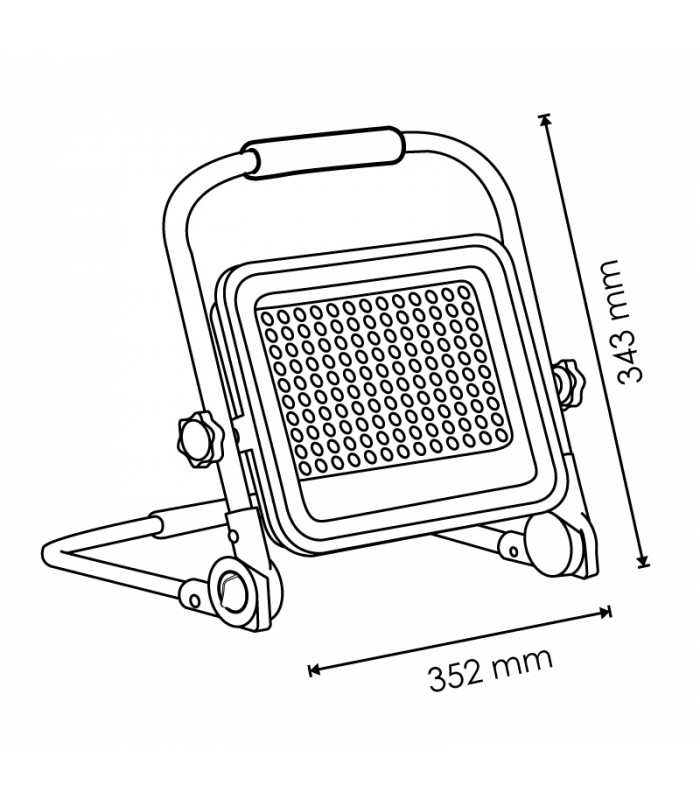 Proyector LED Portátil con Batería LAPTOP 50W 4500Lm IP65