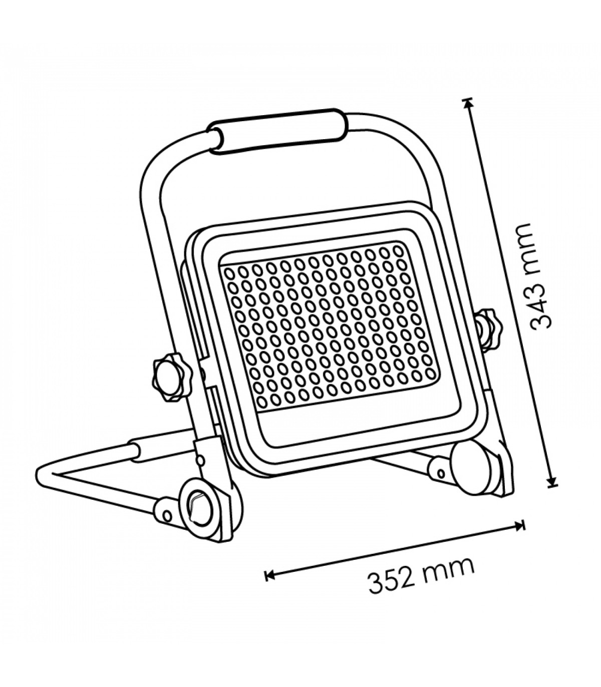Proyector LED Portátil con Batería LAPTOP 50W 4500Lm IP65