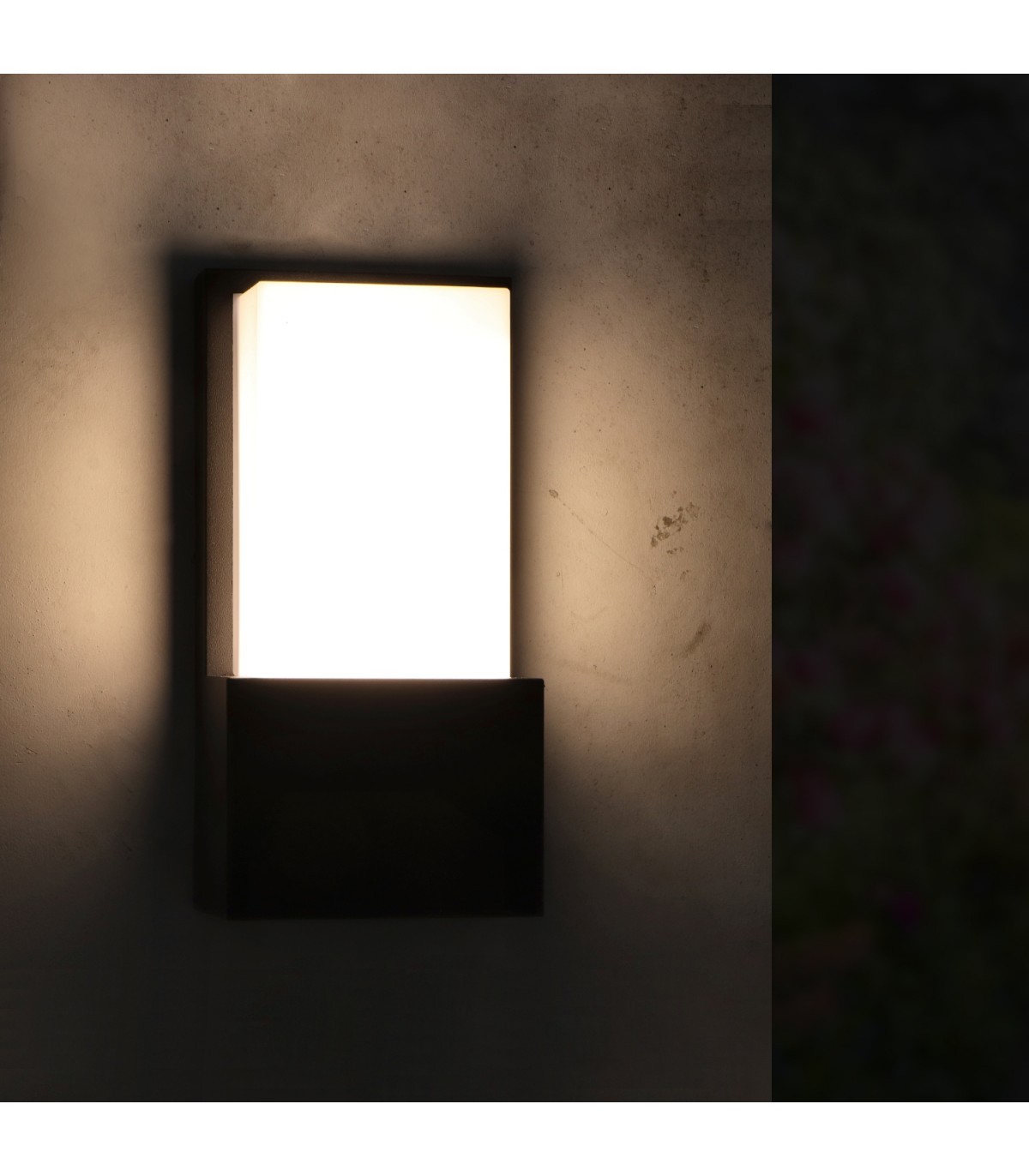 Aplique de Pared Led FIT 10W 920Lm IP54 Negro