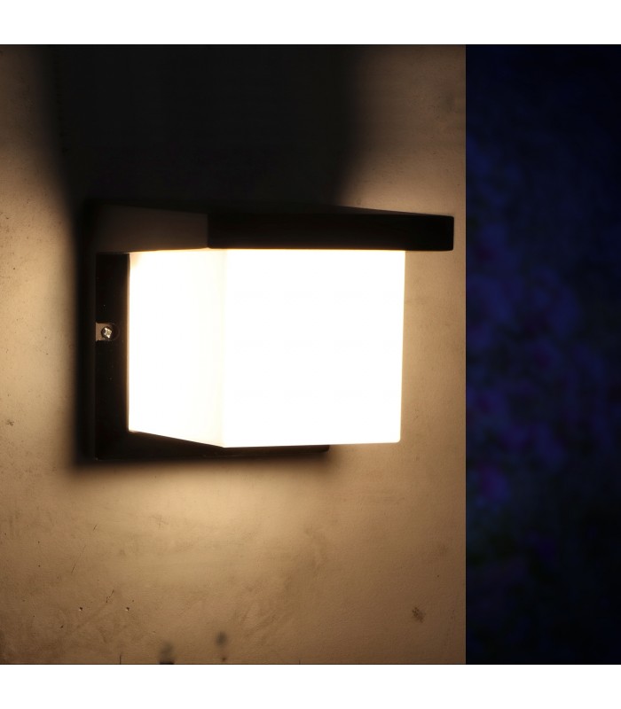 Aplique de Pared Led DAKOTA 12W 1160Lm IP54 Negro