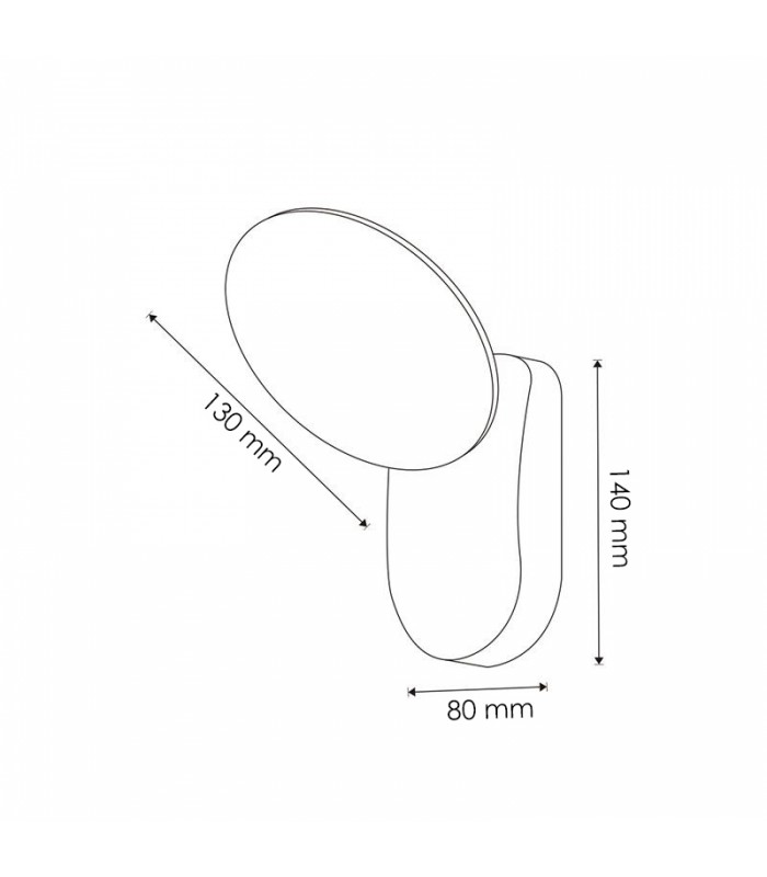 Aplique de Pared Led HUBB 10W 920Lm IP54