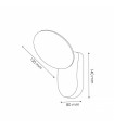 Aplique de Pared Led HUBB 10W 920Lm IP54