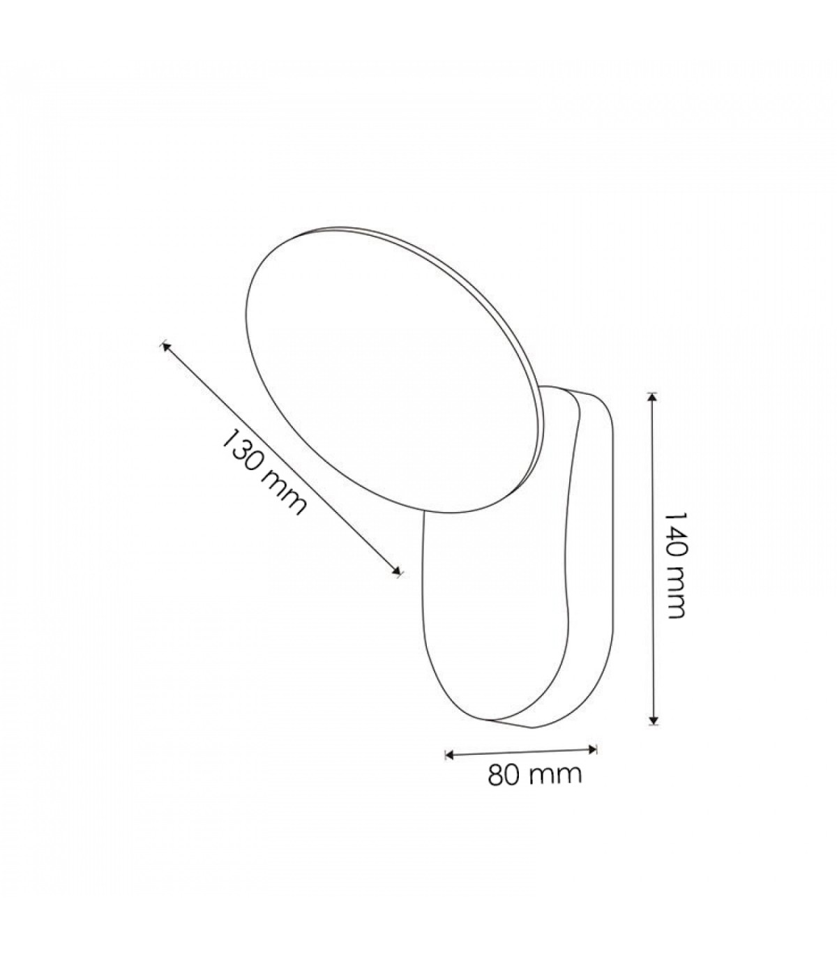 Aplique de Pared Led HUBB 10W 920Lm IP54