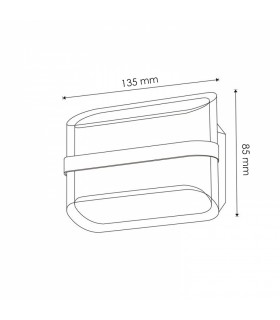 Aplique de Pared Led ARROW 10W 920Lm IP54