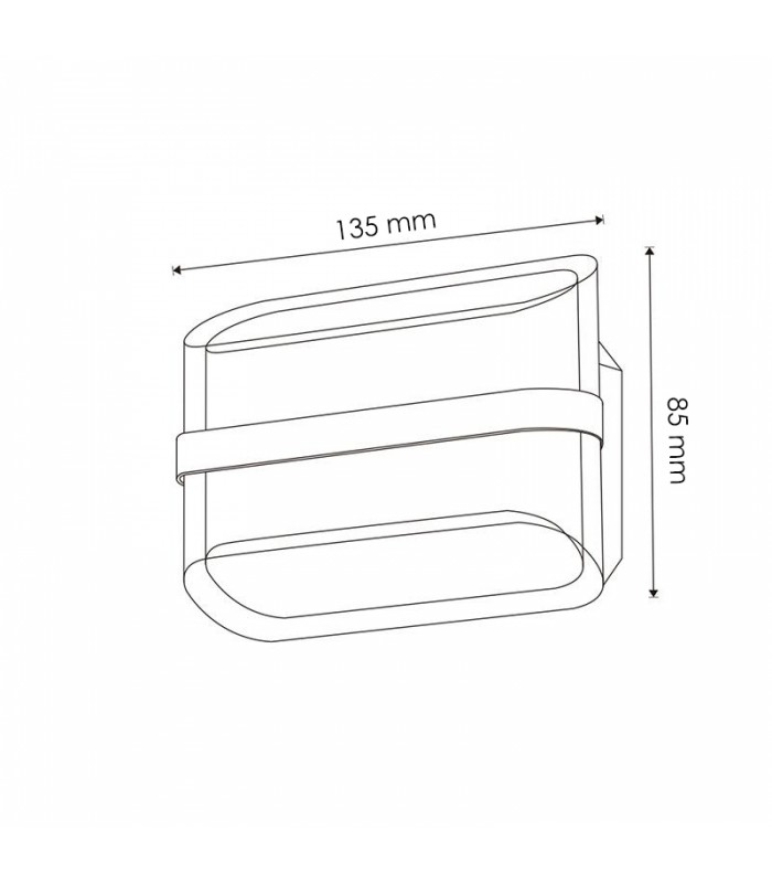 Aplique de Pared Led ARROW 10W 920Lm IP54