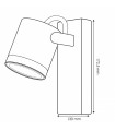 Aplique de Pared URBAN LEDME 1xE27