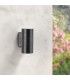 Aplique de Pared Led TUBE 2x3W 540Lm IP54 Negro