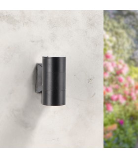 Aplique de Pared Led TUBE 2x3W 540Lm IP54 Negro