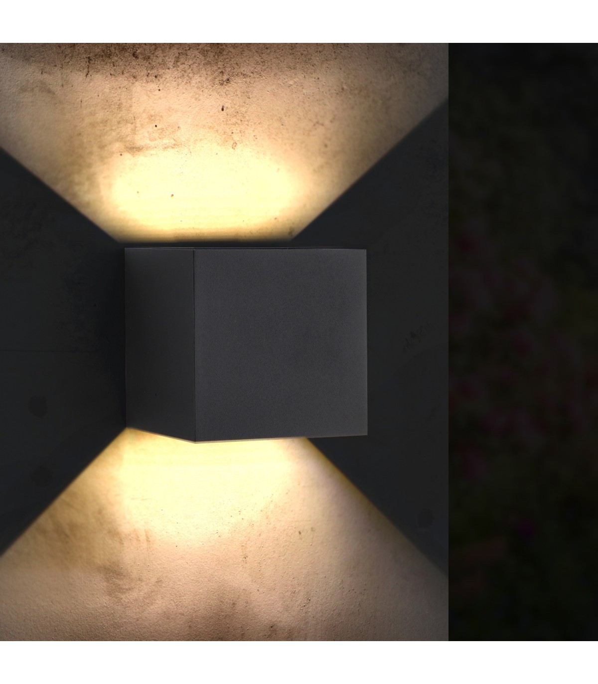 Aplique Led De Pared BLACK CUBE 6W 600LM IP54