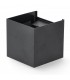 Aplique de Pared Led BLACK CUBE 12W 900Lm IP54 CCT