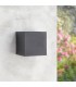Aplique de Pared Led BLACK CUBE 12W 900Lm IP54 CCT